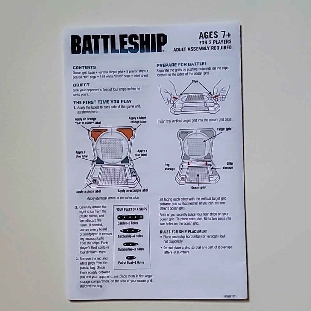 New Hasbro Gaming Battleship, Age 7+ - Picture 4 of 7